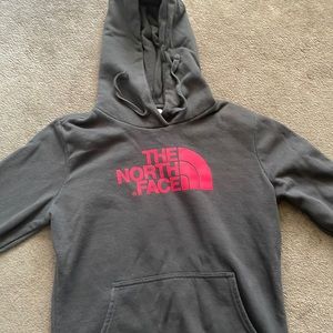 The north face gray hoodie size small